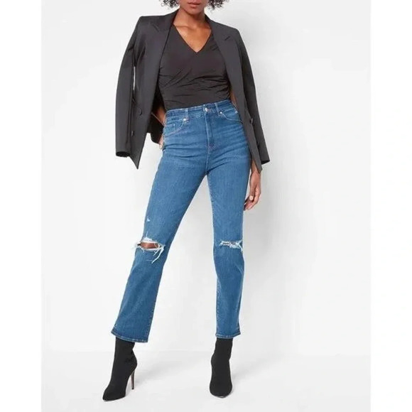 EXPRESS NWOT Body Contour Silky Wrap Tank black size XS - Picture 2 of 9